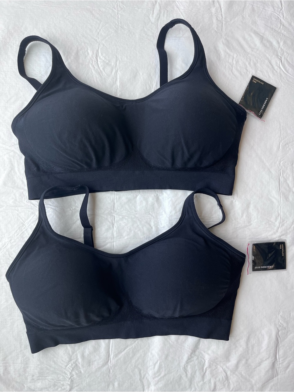 NWT Underoutfit Black Comfort Bra Bundle of 2
